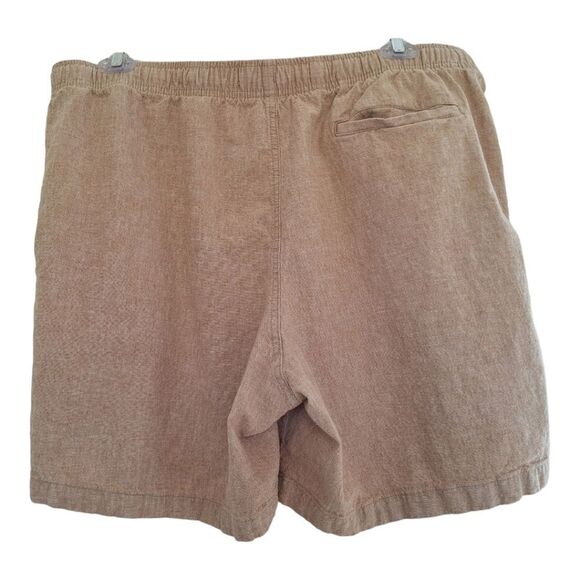 Linen Blend 7" Jogger Shorts Pull On Drawstring NWOT Old Navy Mens XL Tan - Picture 4 of 13
